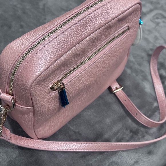 Pom Pom London Metallic Pink Crossbody Bag NWOT - Picture 14 of 16